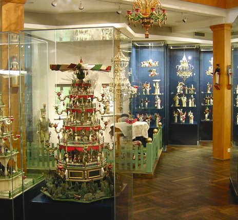 Spielzeugmuseum Weihnachtspyramiden © Seiffener Spielzeugmuseum