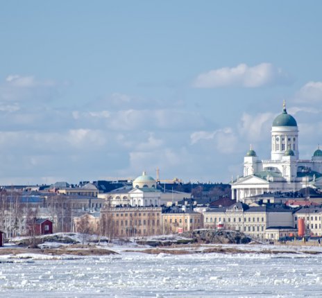 Hafen von Helsinki im Winter © maisicon