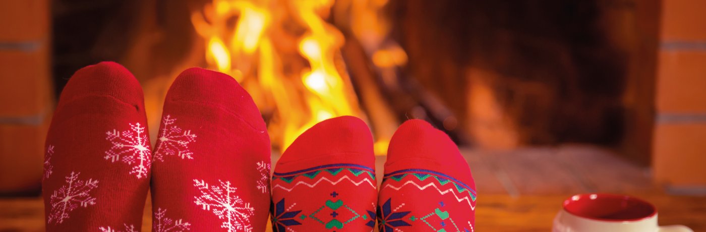 Kuscheln am Kamin