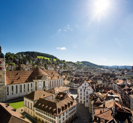 Blick über den Stiftsbezirk St. Gallen © ST.GALLEN-BODENSEE TOURISMUS