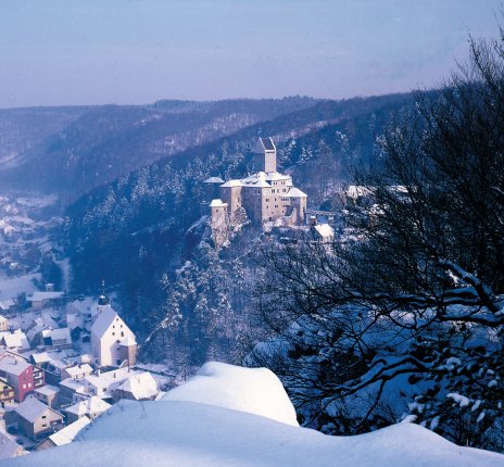 Burg Kipfenberg im Winter © Naturpark Altmühltal
